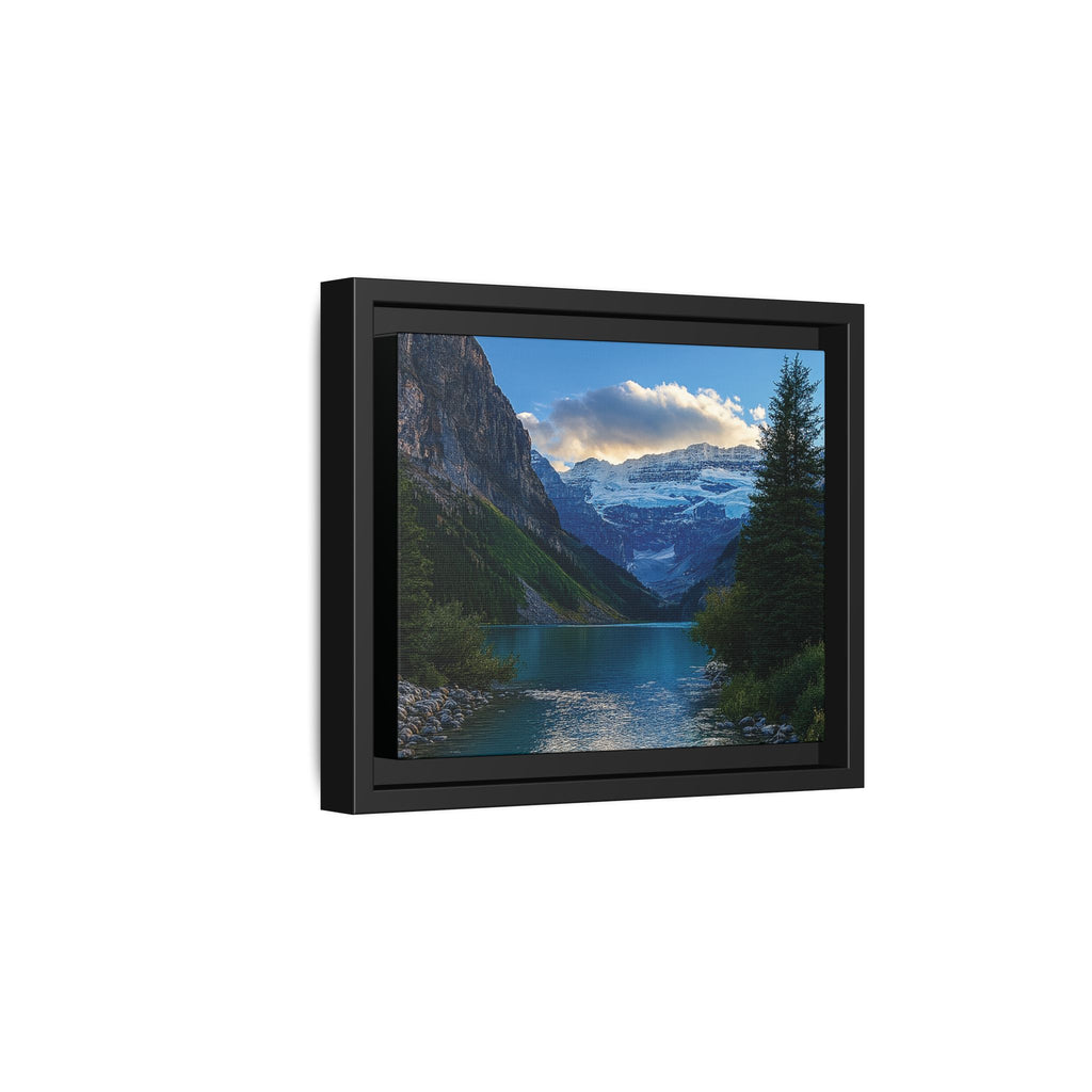 "Glacial Serenity" – Framed Canvas Print