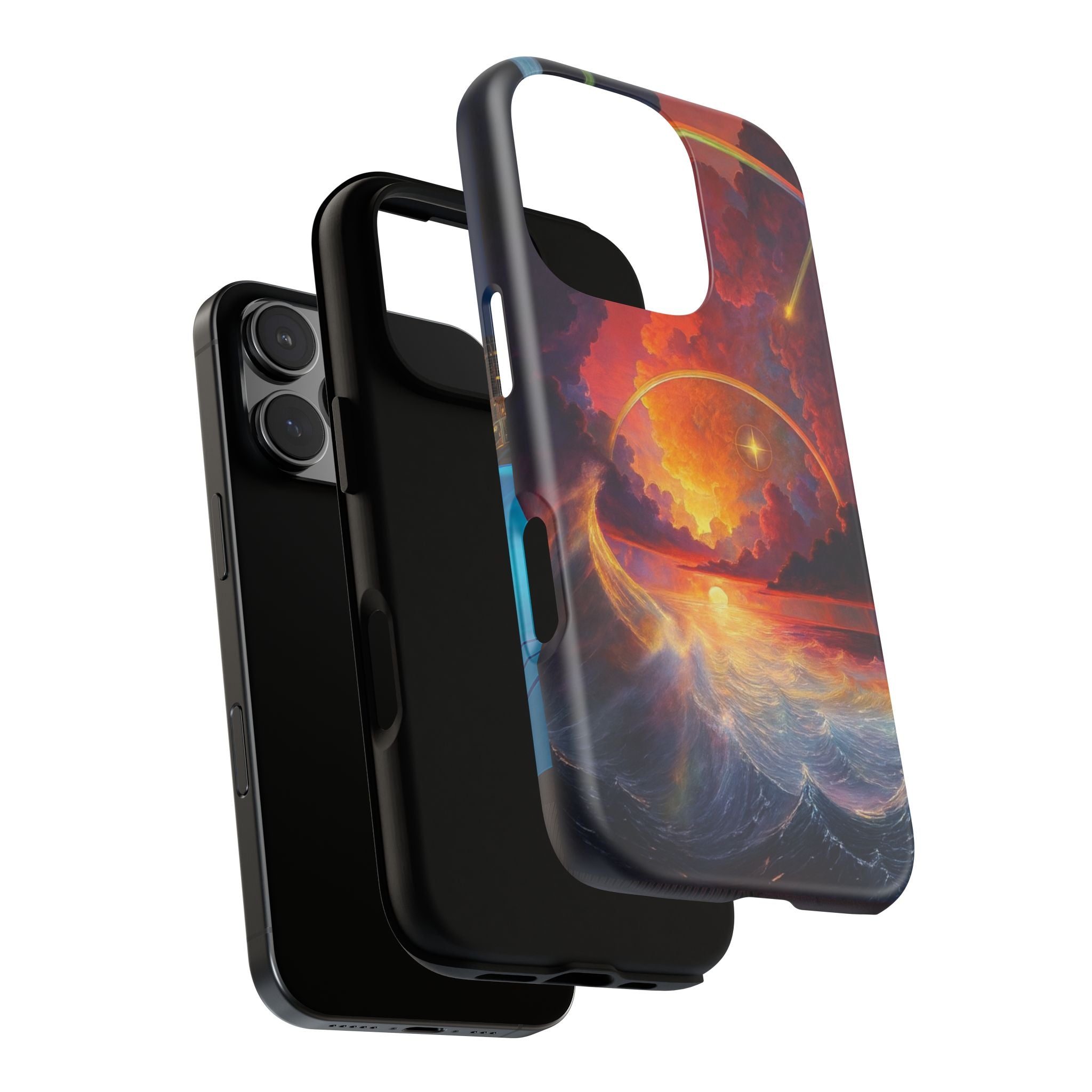 "Celestial Tides" – Printed Tough Phone Case