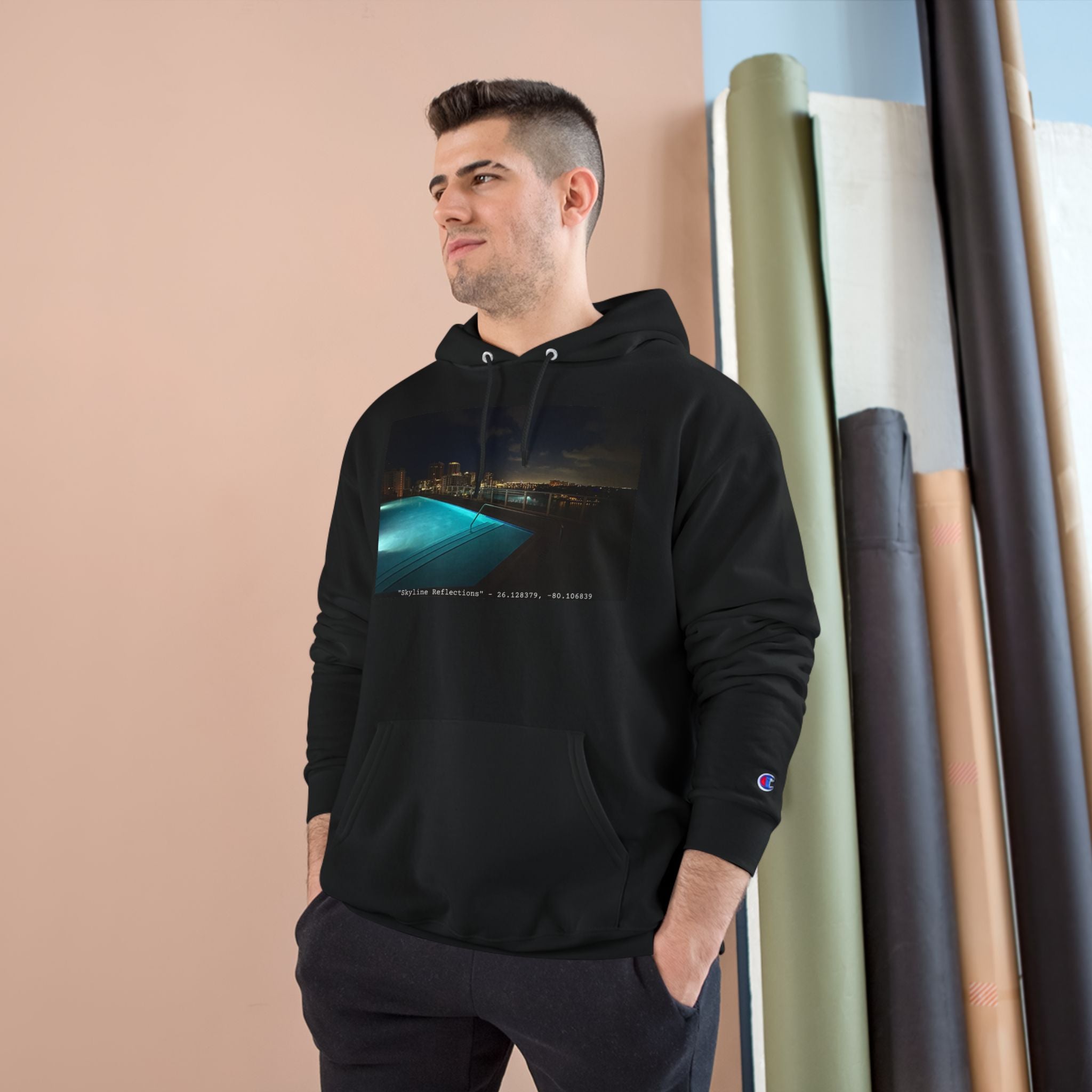 "Skyline Reflections" – Champion Edition Hoodie