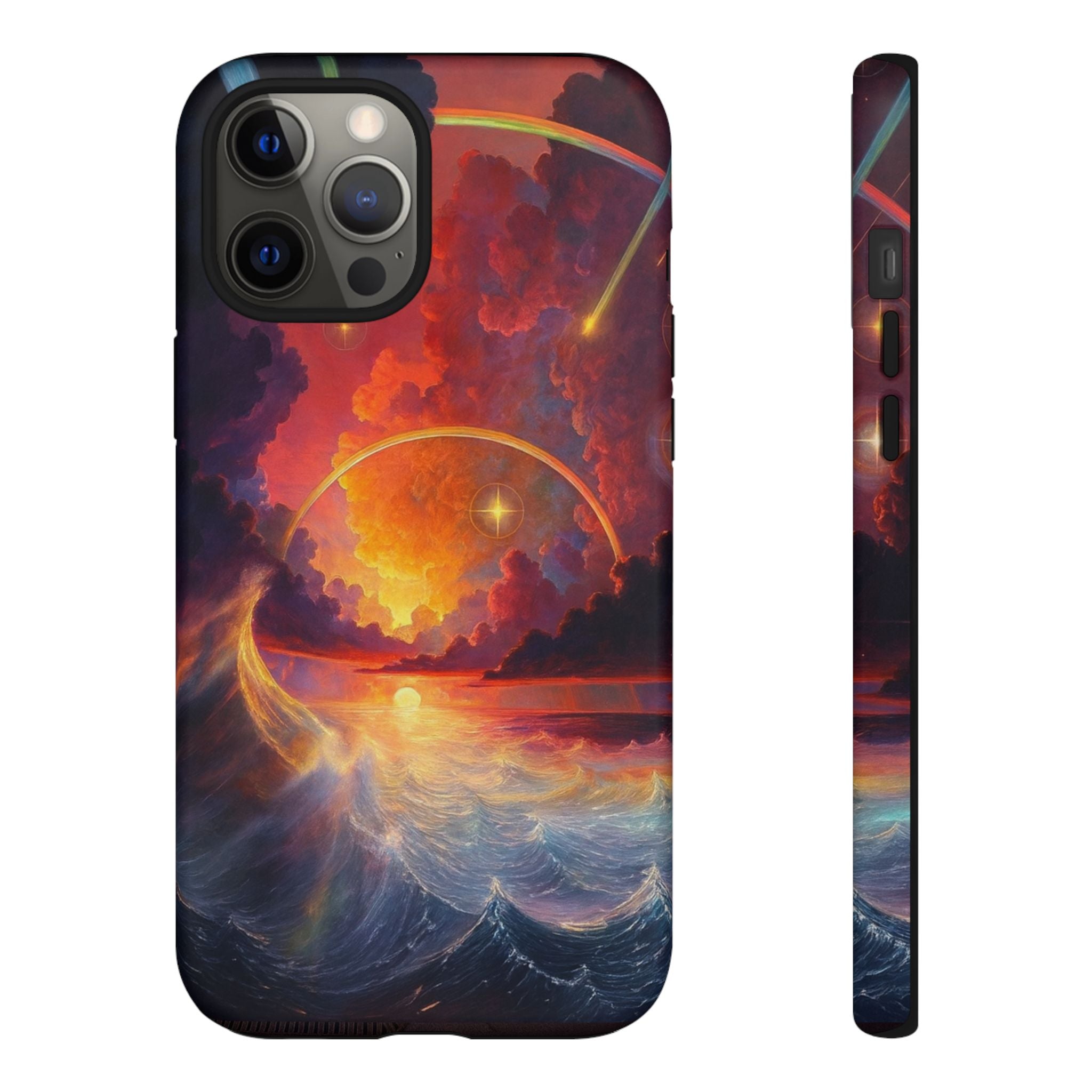 "Celestial Tides" – Printed Tough Phone Case