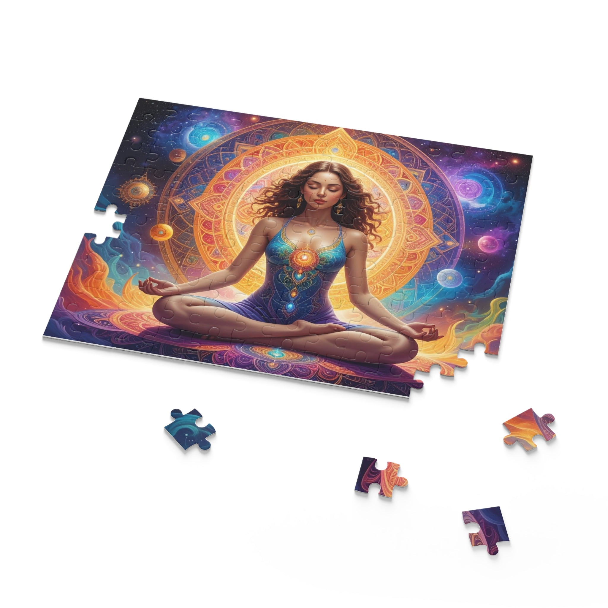 Celestial Meditation: Cosmic Spiritual Journey, Digital Mandala Fantasy Art -  L'Art Puzzle