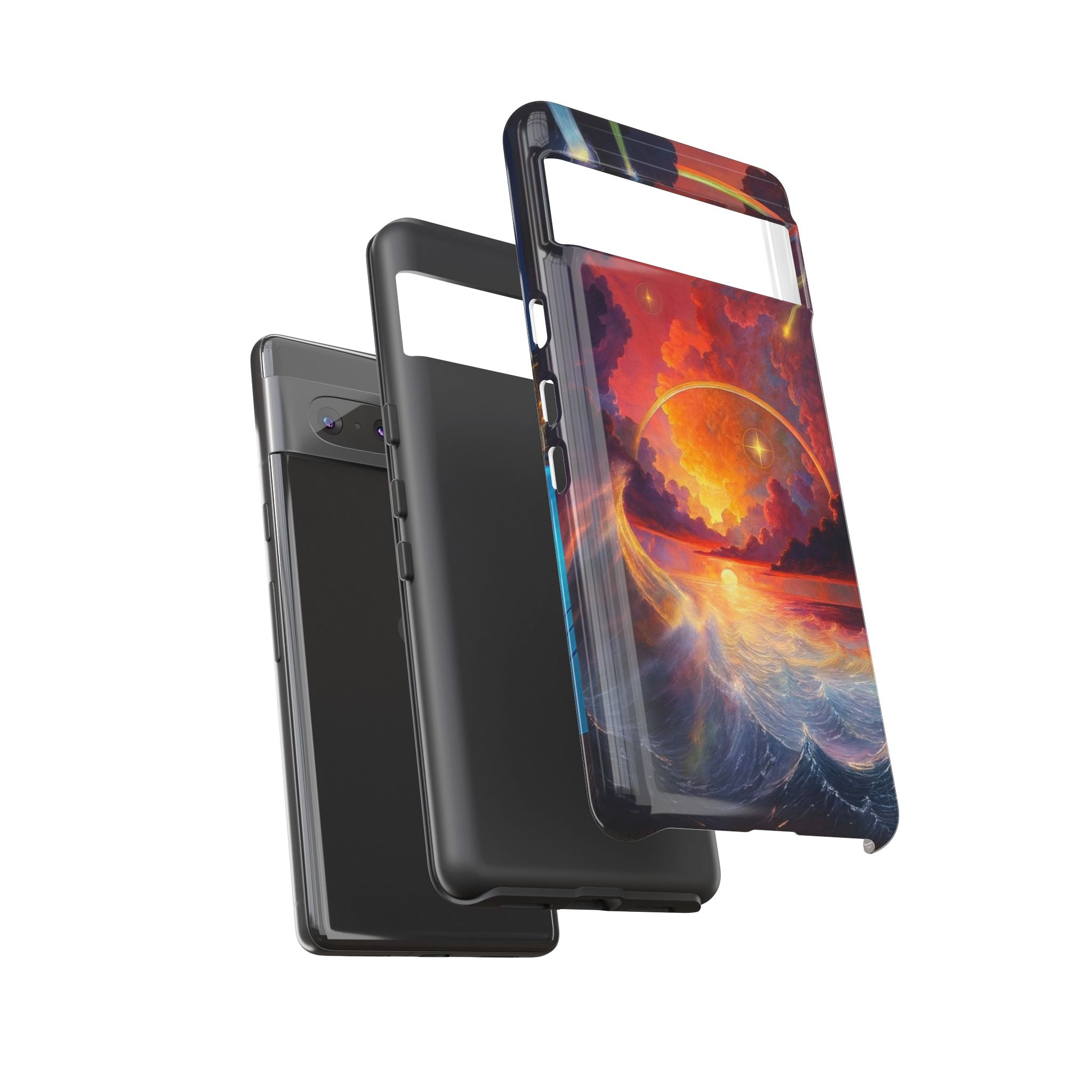 "Celestial Tides" – Printed Tough Phone Case