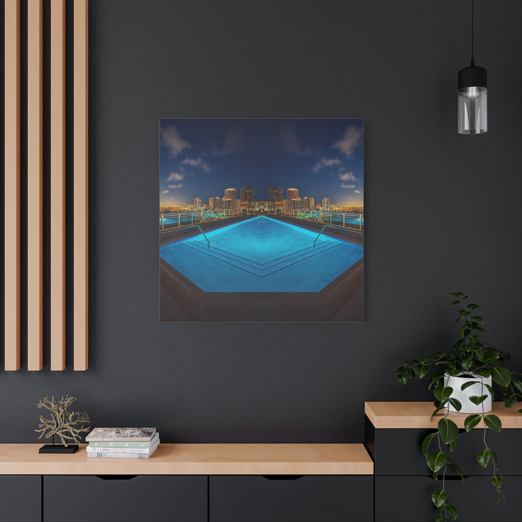"Skyline Reflections" – Gallery Canvas Print