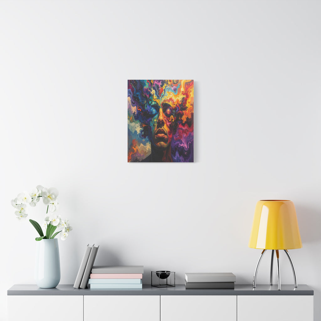 Consciousness Unfolding: Psychedelic Inner Landscape, Fluid Abstract Meditation - L’Art Suprême Canvas