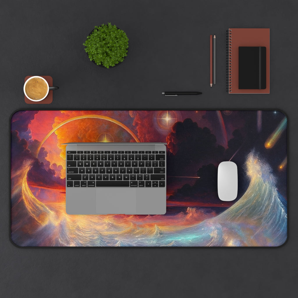 "Celestial Tides" – Premium Desk Mat
