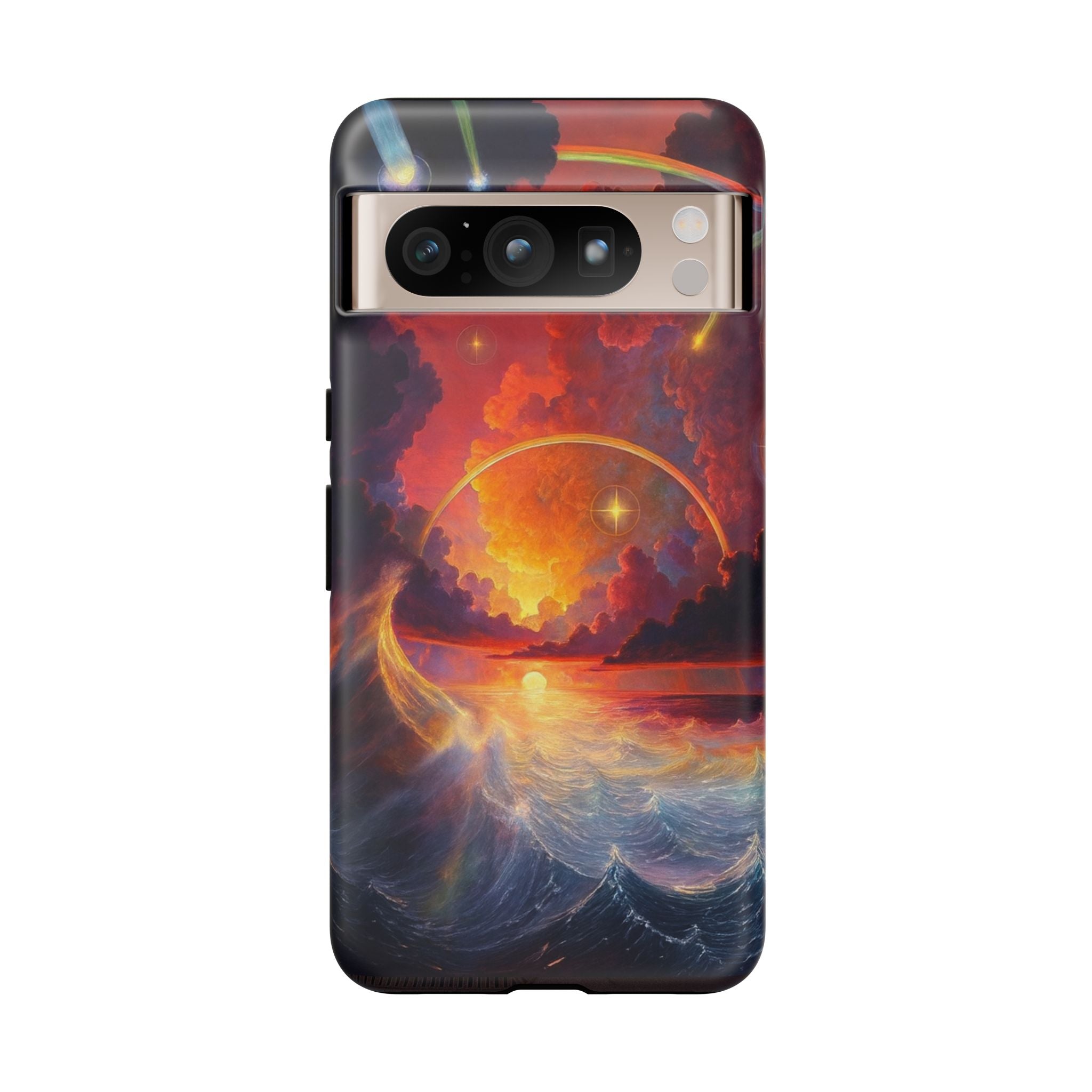 "Celestial Tides" – Printed Tough Phone Case