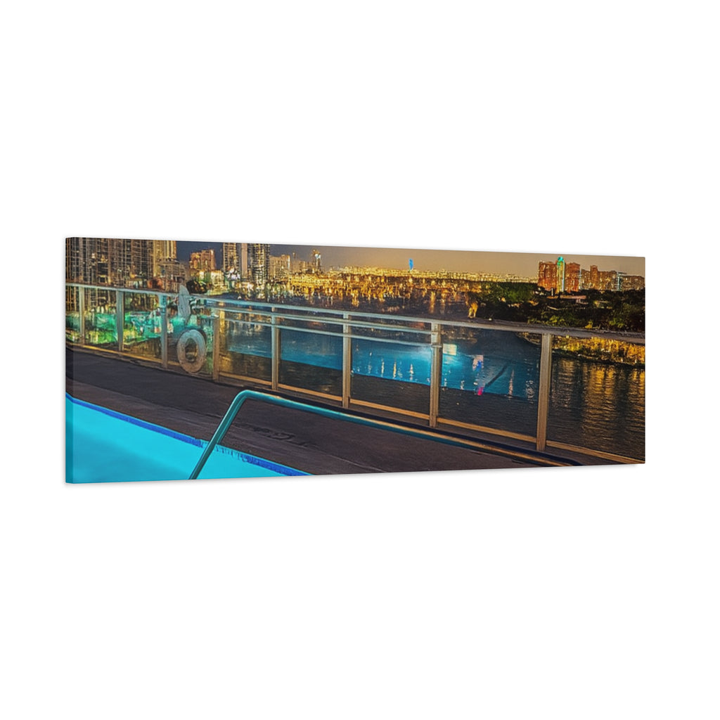 "Skyline Reflections" – Luxe Canvas Print