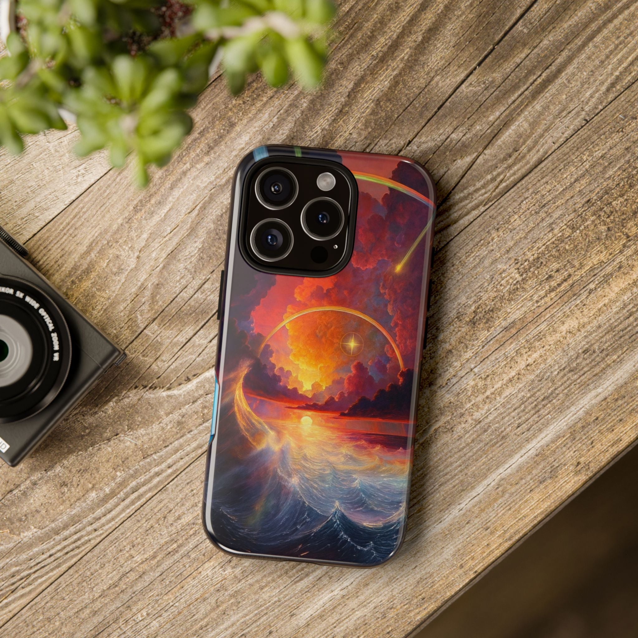 "Celestial Tides" – Printed Tough Phone Case