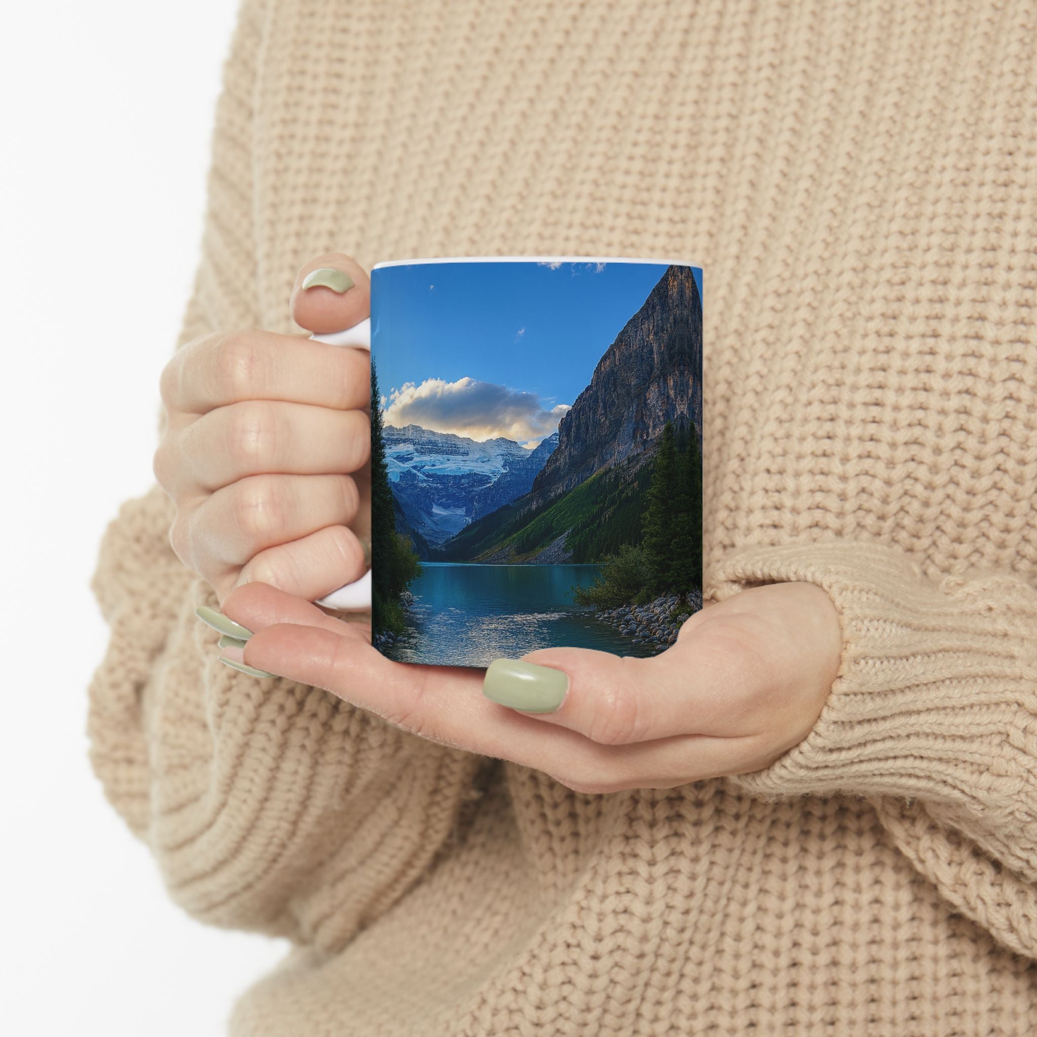"Glacial Serenity" – Ceramic Mug