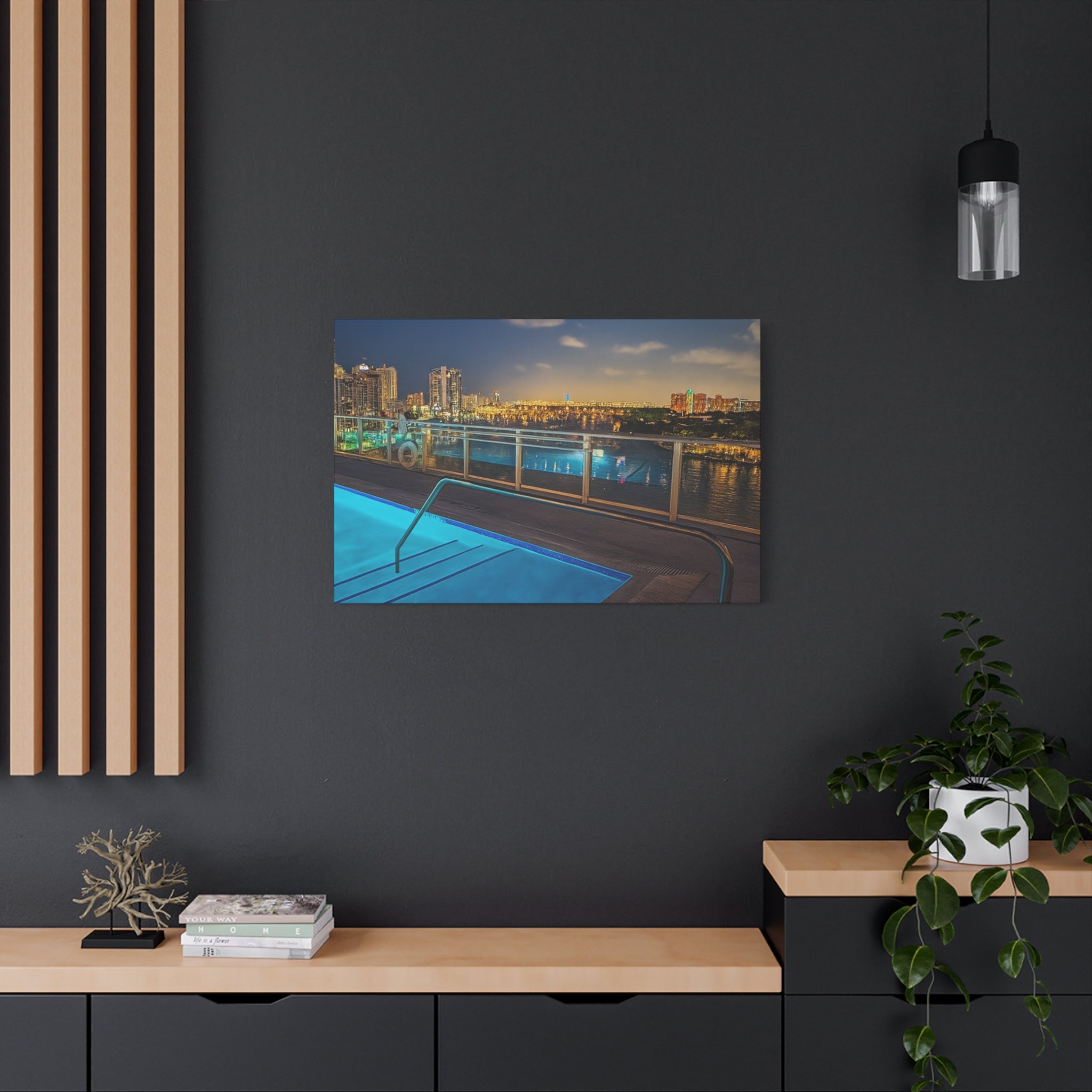 "Skyline Reflections" – Luxe Canvas Print