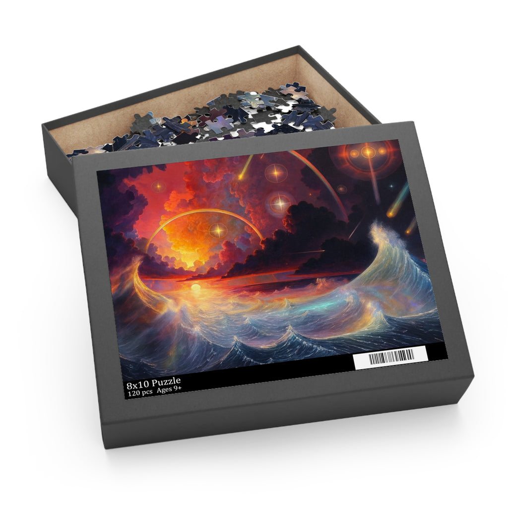 “Celestial Tides” – Cosmic Chaos x Ocean Calm Puzzle