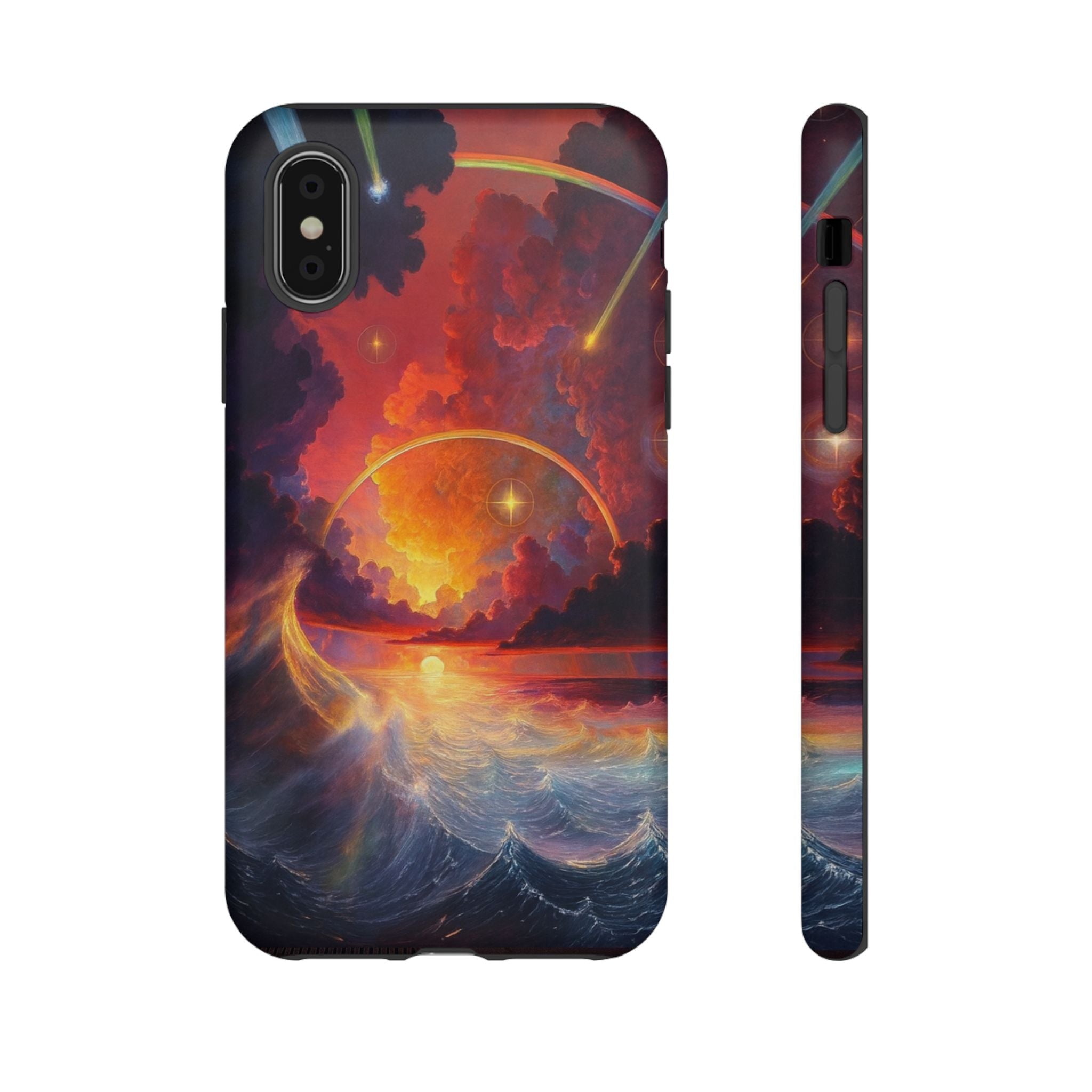 "Celestial Tides" – Printed Tough Phone Case
