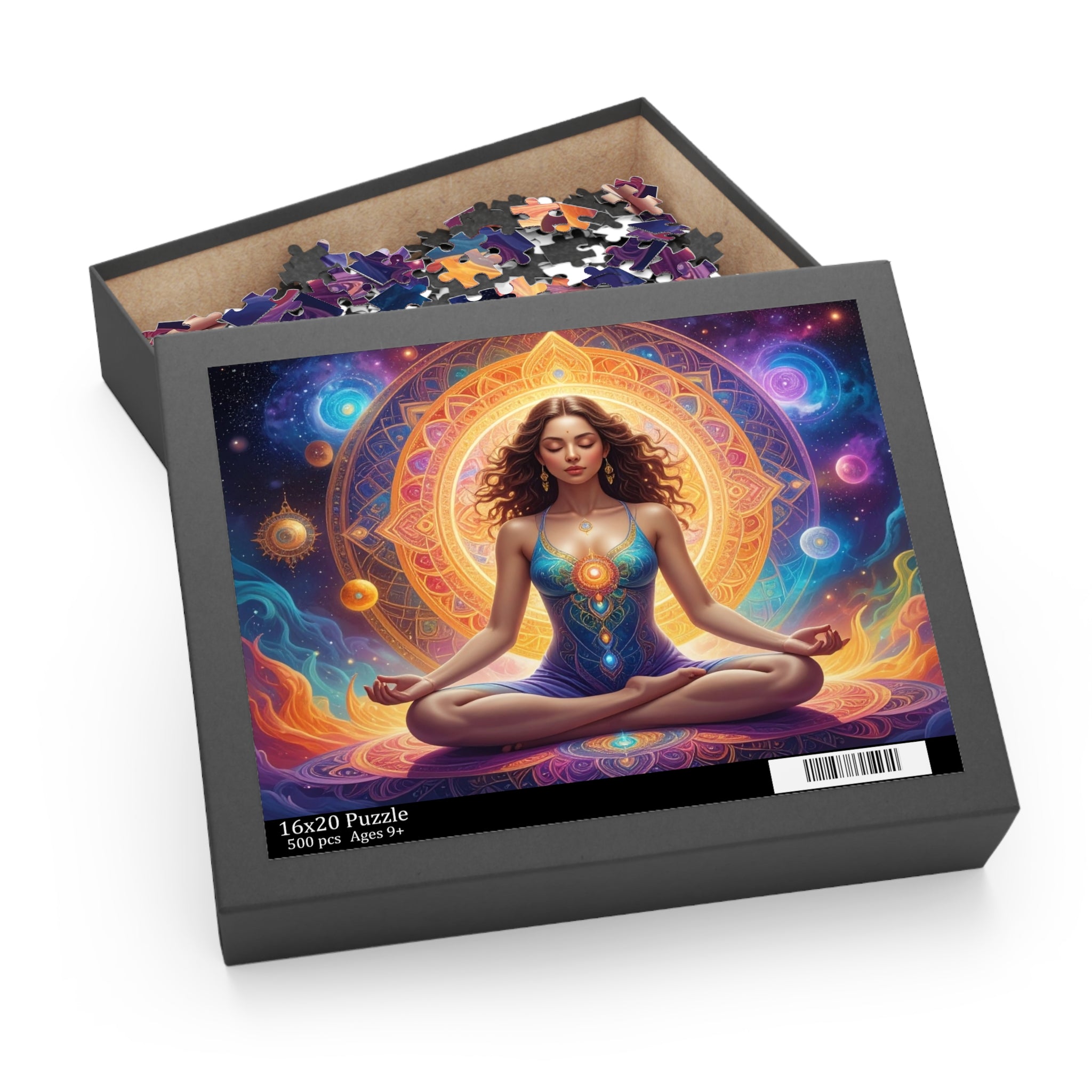 Celestial Meditation: Cosmic Spiritual Journey, Digital Mandala Fantasy Art -  L'Art Puzzle