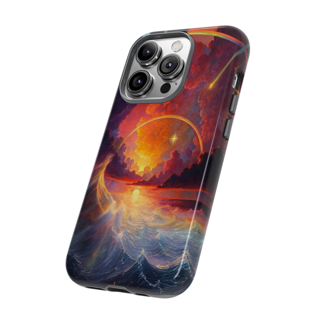 "Celestial Tides" – Printed Tough Phone Case