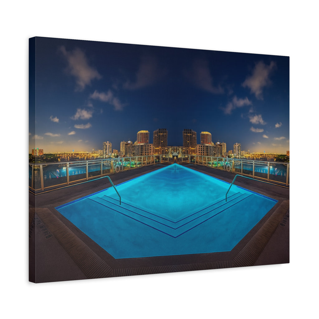 "Skyline Reflections" – Gallery Canvas Print