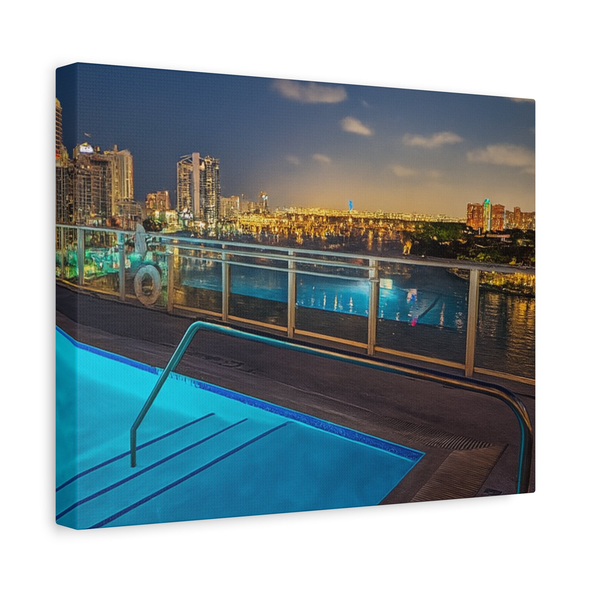 "Skyline Reflections" – Luxe Canvas Print