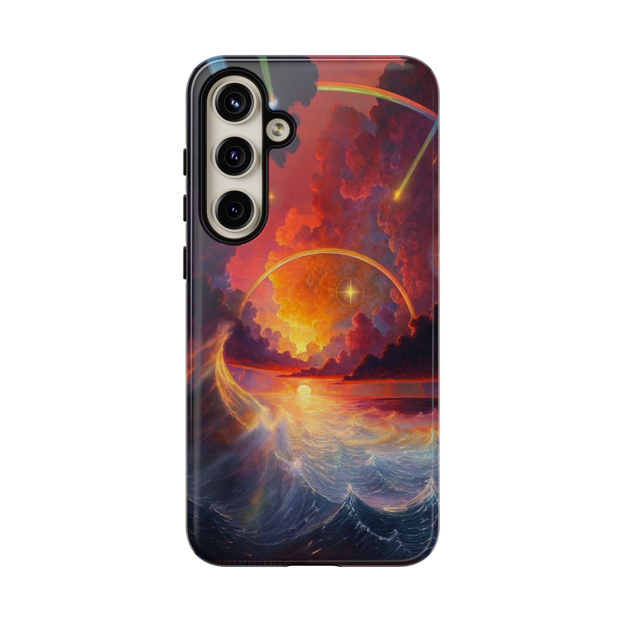 "Celestial Tides" – Printed Tough Phone Case