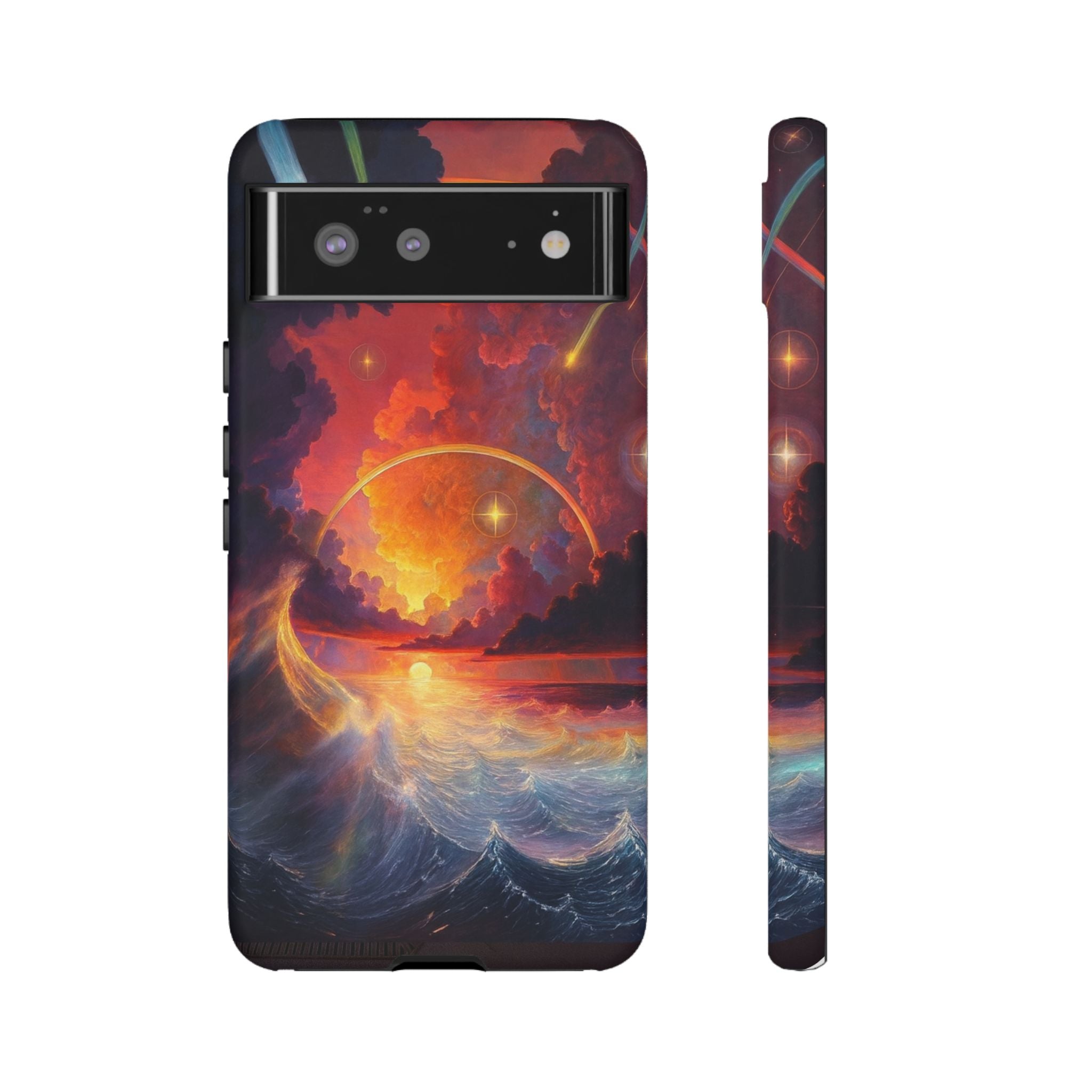 "Celestial Tides" – Printed Tough Phone Case