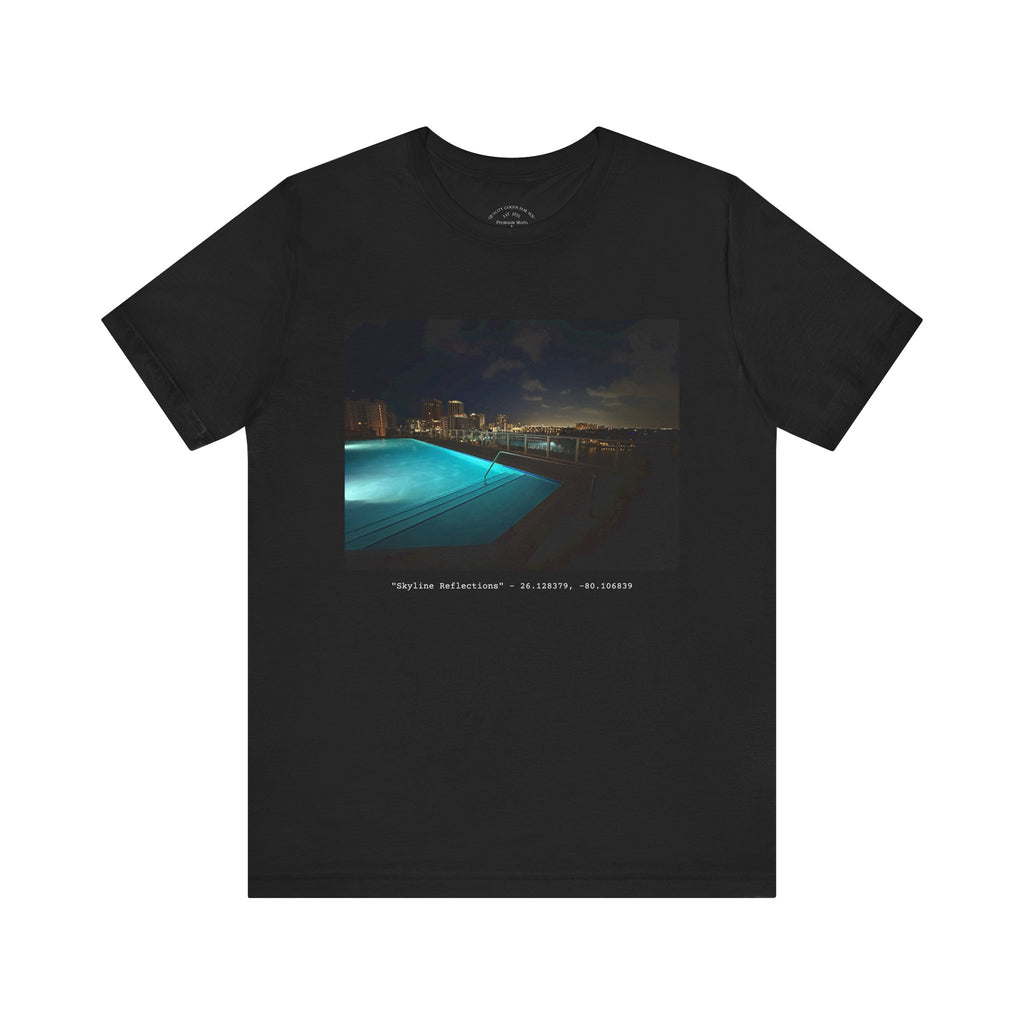 "Skyline Reflections" - White or Black Luxe T-Shirt