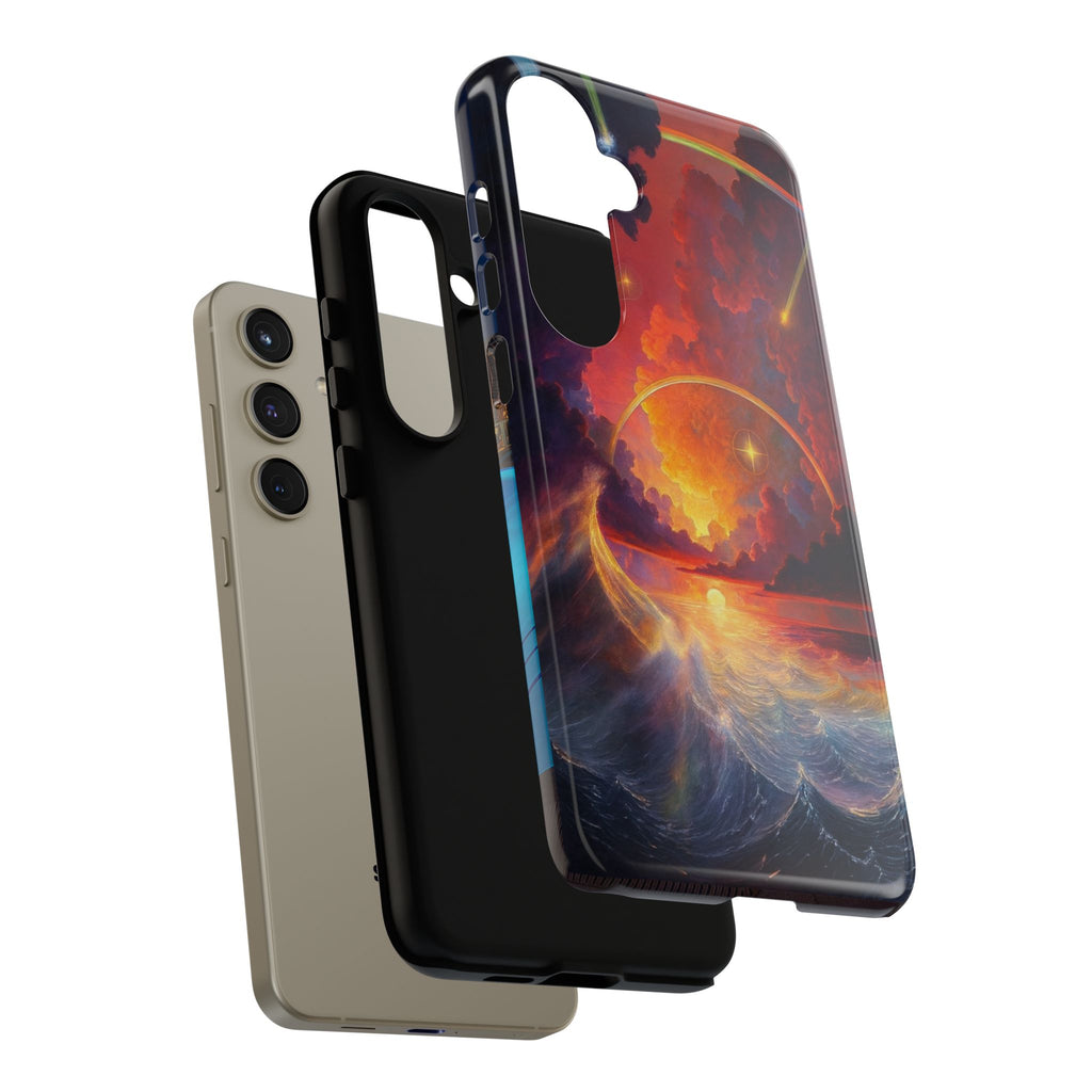 "Celestial Tides" – Printed Tough Phone Case
