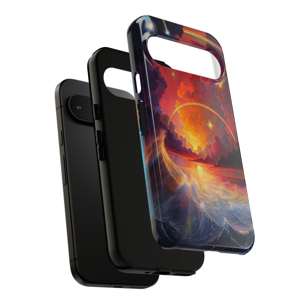 "Celestial Tides" – Printed Tough Phone Case