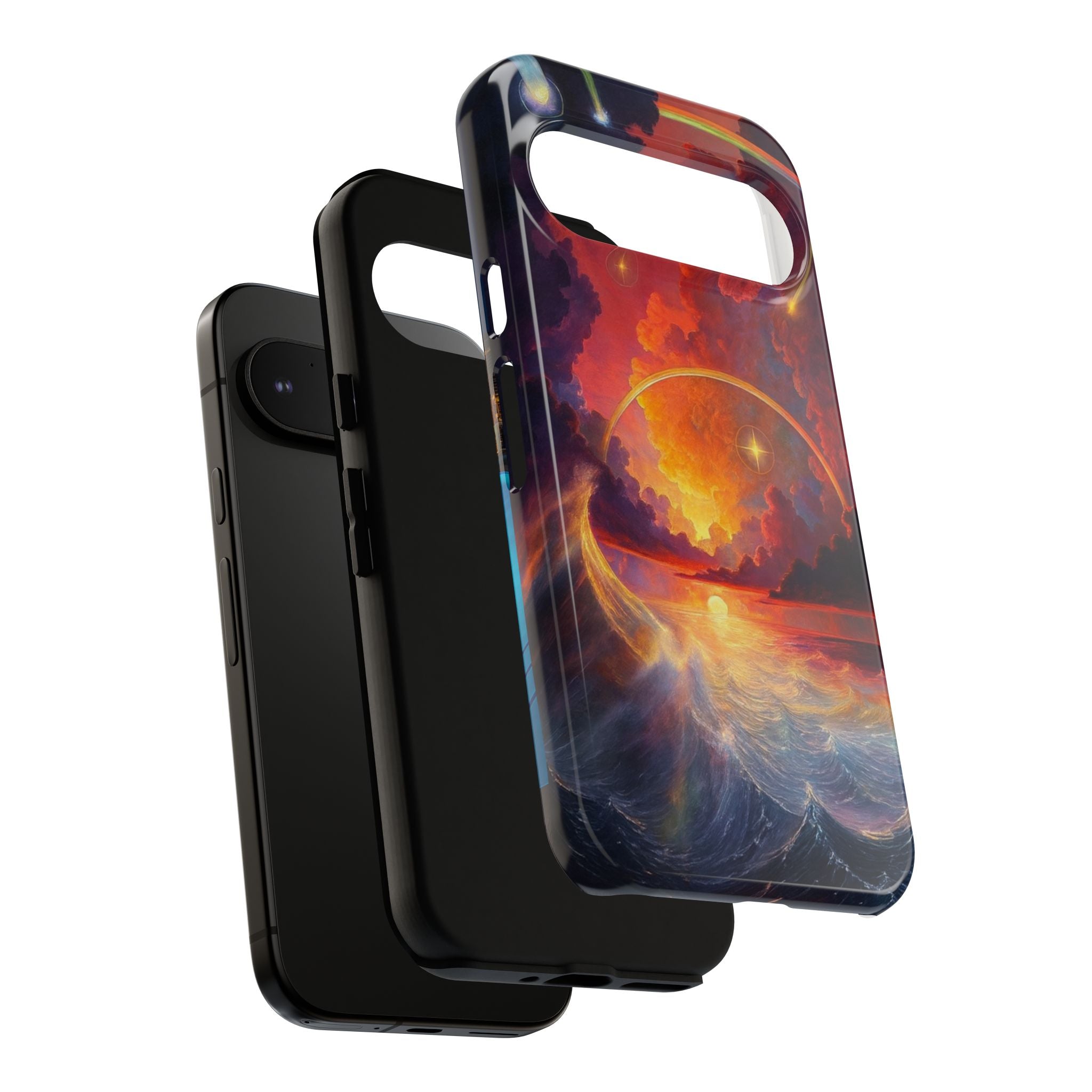 "Celestial Tides" – Printed Tough Phone Case