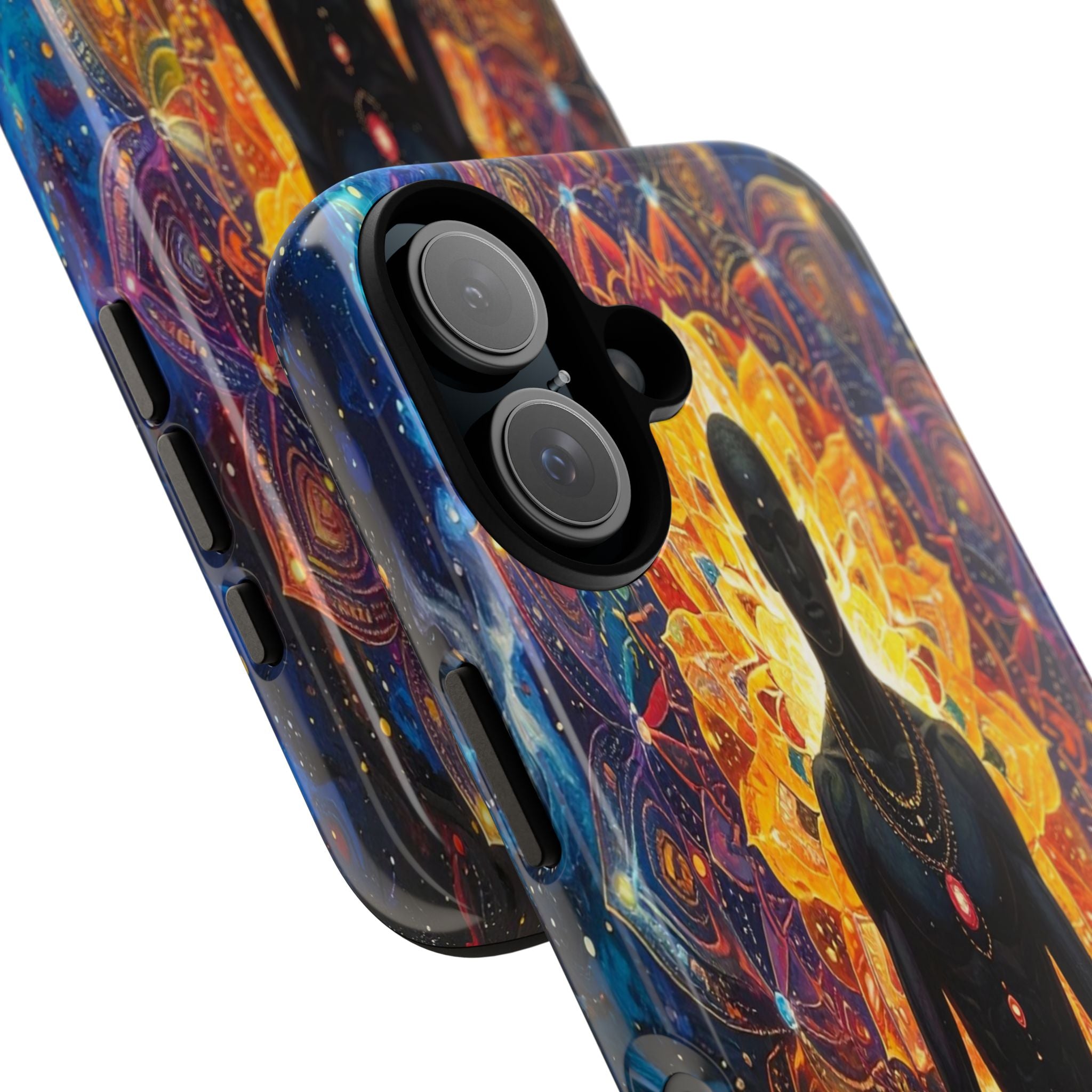 Cosmic Awakening: Spiritual Meditation Mandala, Chakra Energy Visualization - L’Art Suprême Phone Case