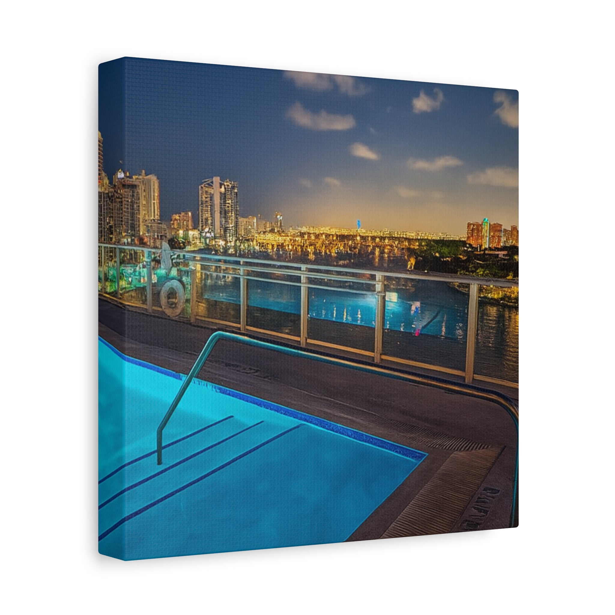 "Skyline Reflections" – Luxe Canvas Print