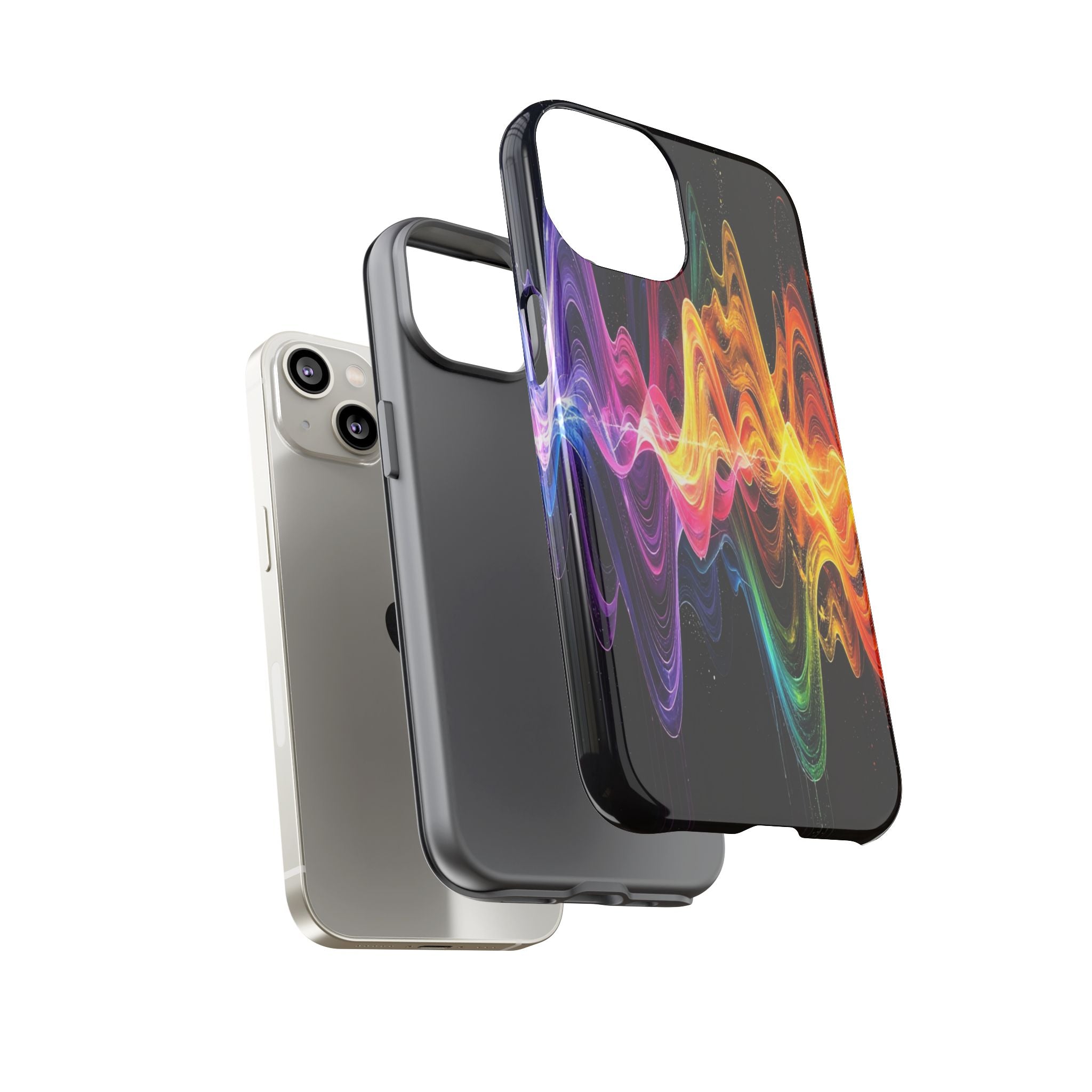 Resonant Spectrum: Digital Sound Wave Visualization, Chromatic Energy Flow - L’Art Suprême Phone Case