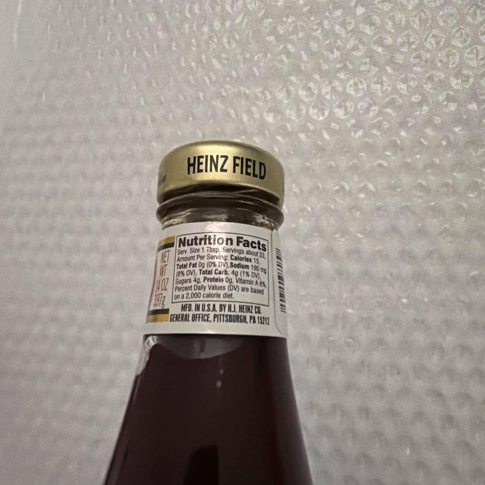 Pittsburgh Steelers Heinz Ketchup Bottle Heinz Field Sealed Limited Edition 2001