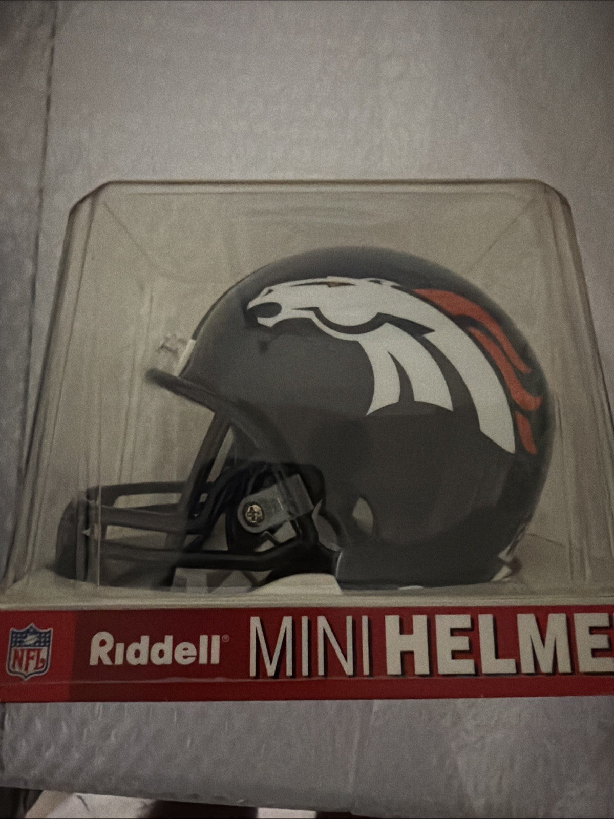 Riddell Denver Broncos NFL Replica Football Mini Helmet Non-Speed Old Style