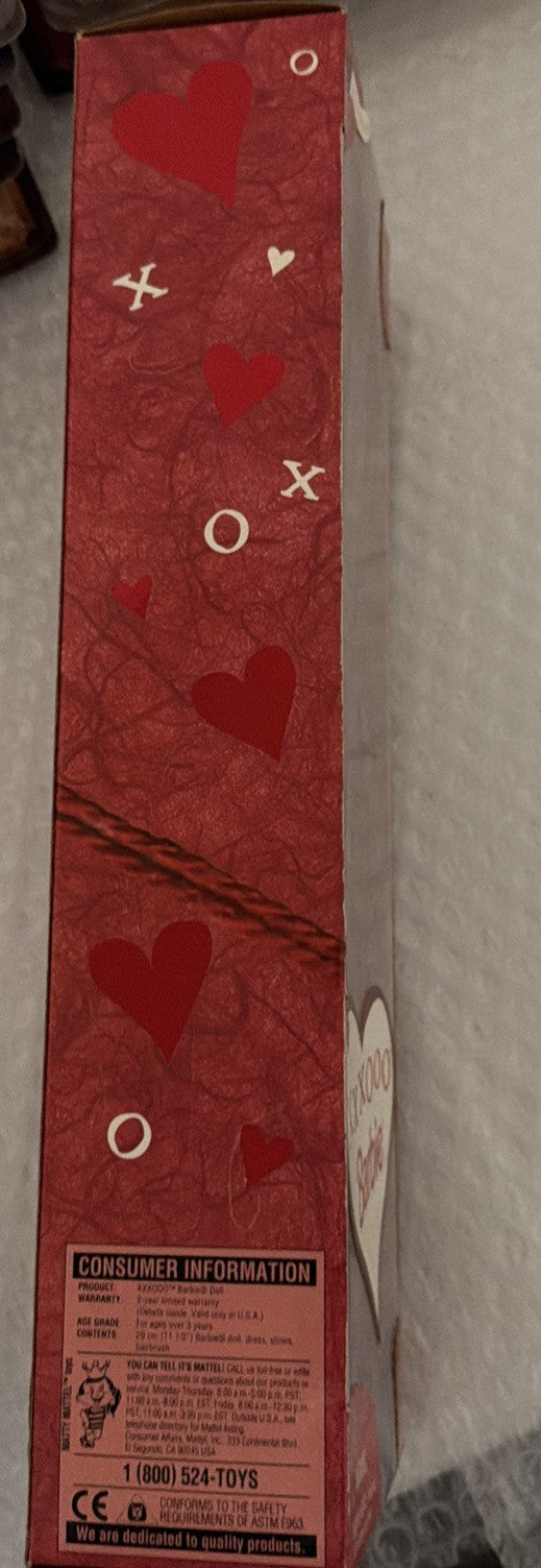 New/Sealed Barbie 1999 Valentine Special Edition Doll XXXOOO Barbie Doll