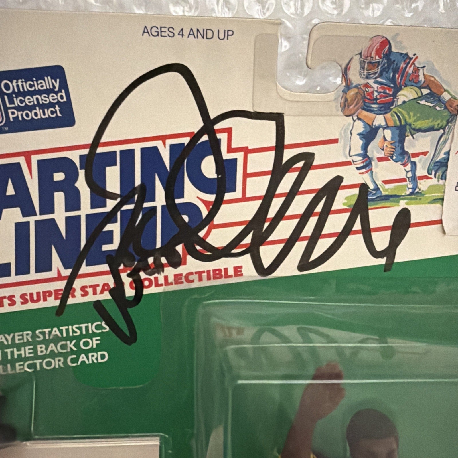 SIGNED - 1988 STARTING LINEUP ROD WOODSON PITTSBURGH STEELERS ROOKIE