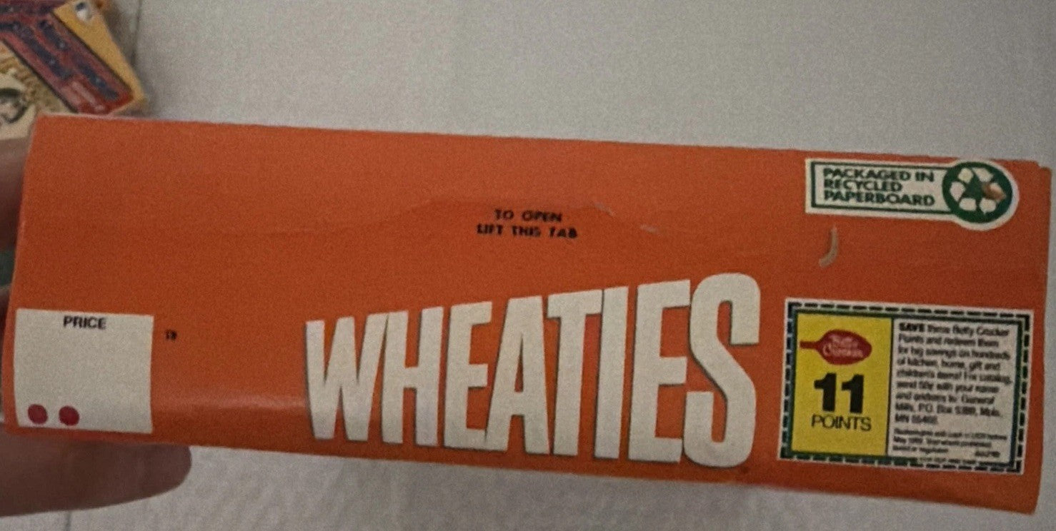 Vintage Wheaties Pittsburgh Penguins 1991 NHL Stanley Cup Champions Full Box