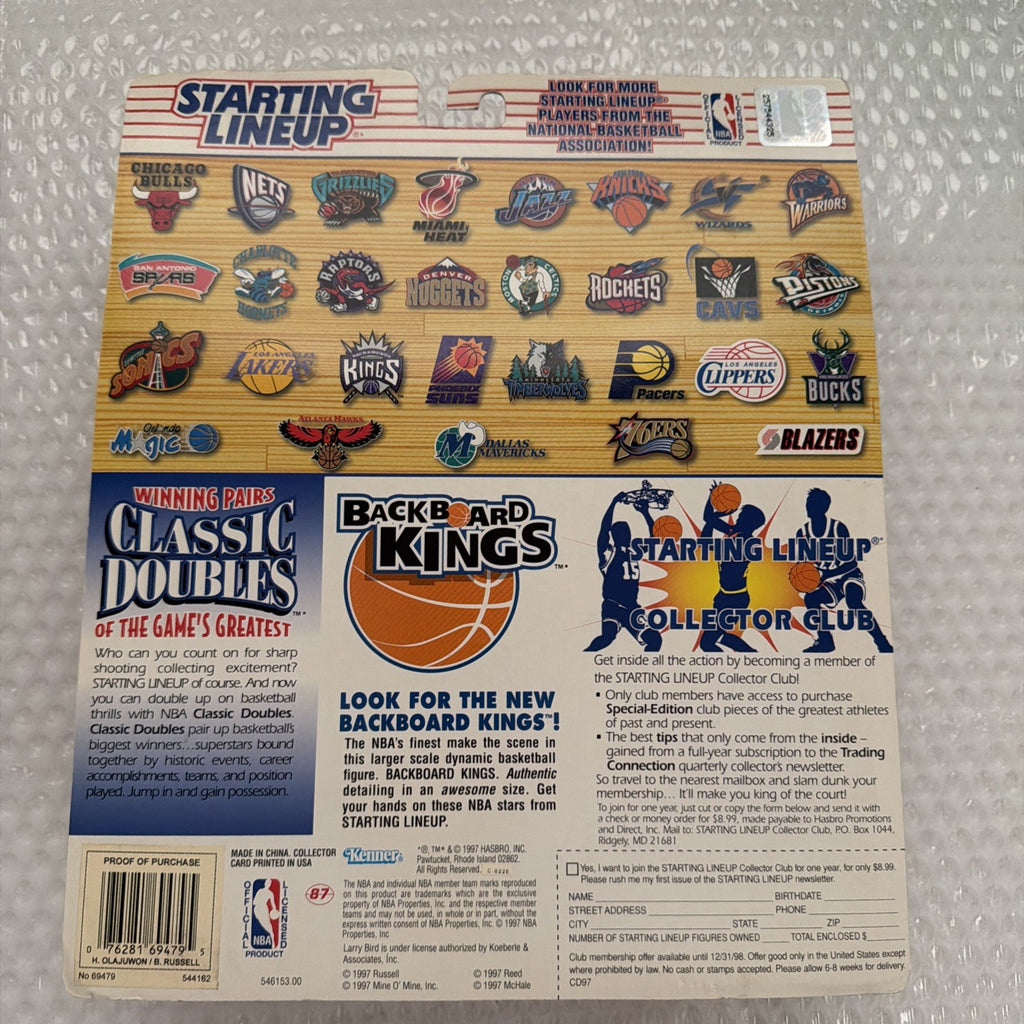 Hakeem Olajuwon & Bill Russell NBA Classic Doubles Starting Lineup Action Figure