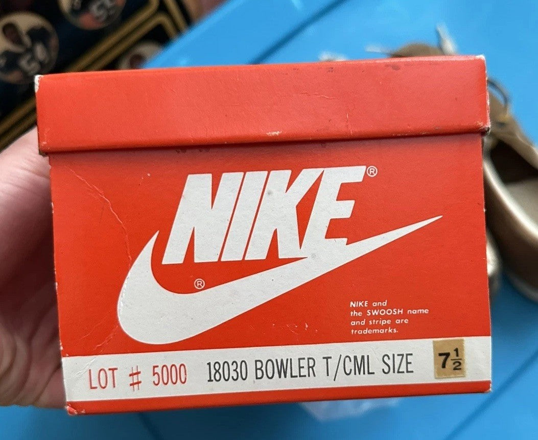 Rare Vintage 1970s Nike Bowling Shoes w/ Original Box JCPenneyExclusive Size 7.5