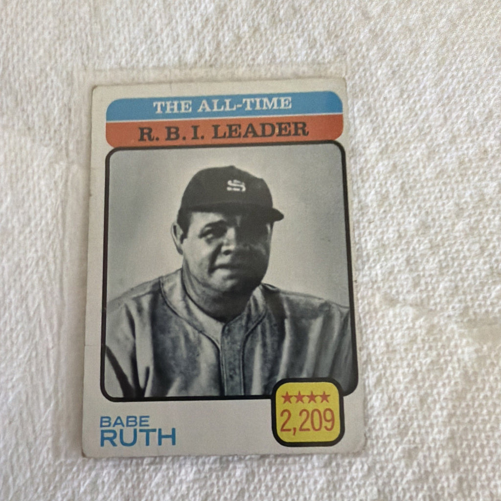 1973 Topps - All-Time Leaders Babe Ruth #474