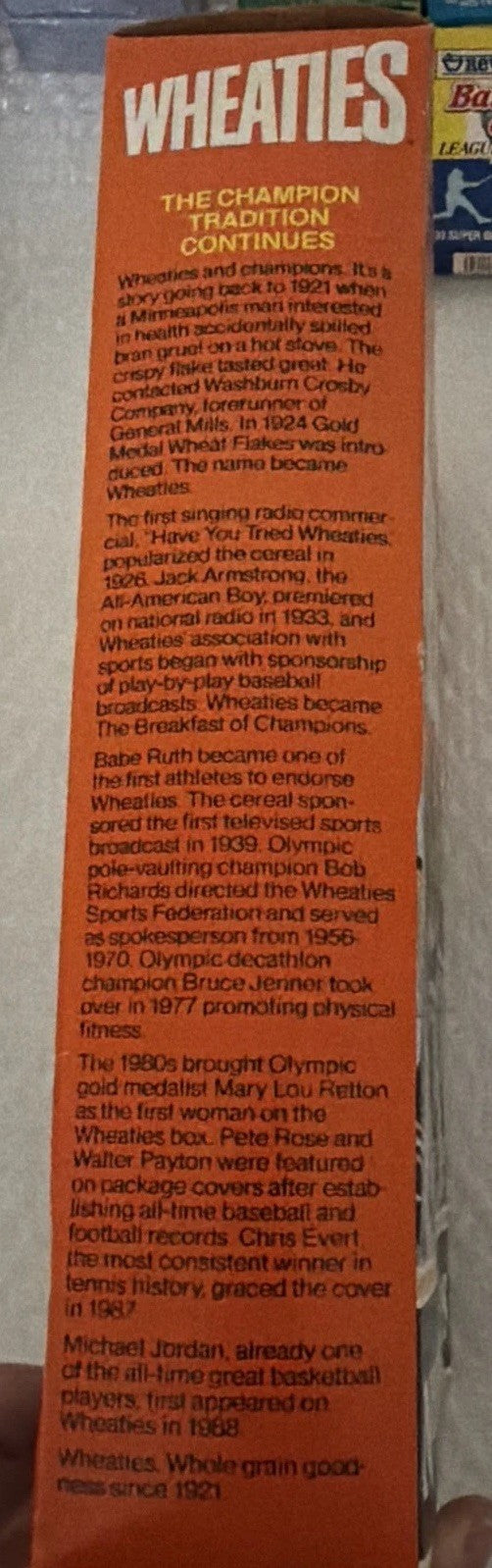 Vintage Wheaties Pittsburgh Penguins 1991 NHL Stanley Cup Champions Full Box