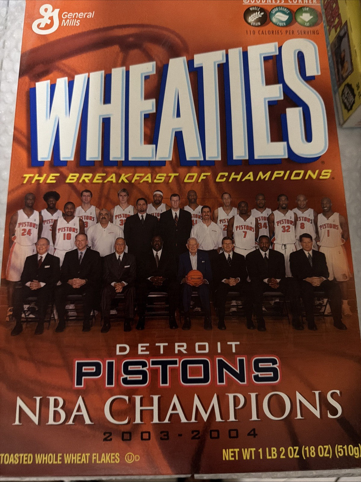 2004 Wheaties Box - Detroit Pistons NBA Champions