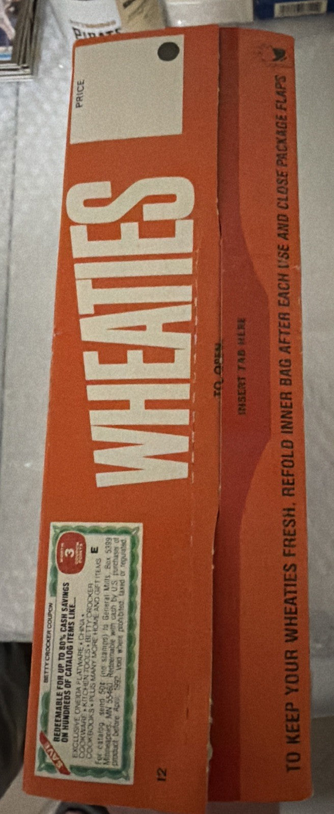 1991 Walter Payton Wheaties box