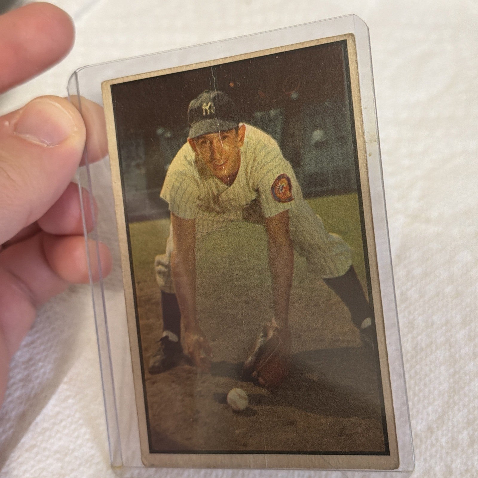 1953 Bowman Color - Billy Martin #118 - Crease In Middle
