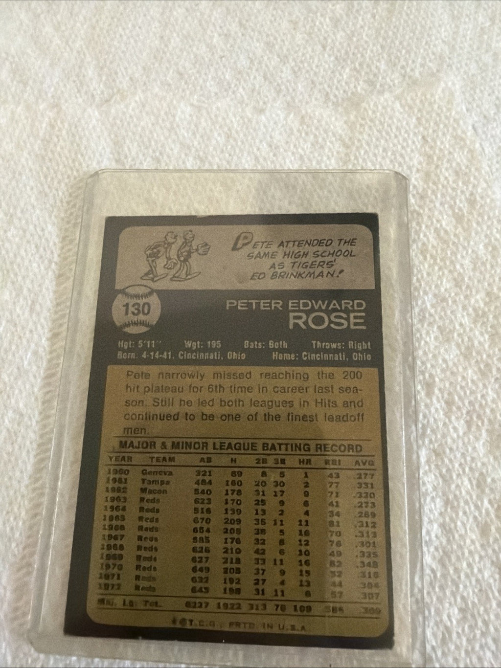 1973 O-Pee-Chee - Pete Rose #130
