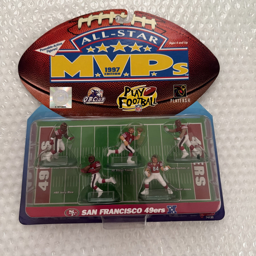 ☆ 1997 MVP's Poseable-Action Figures ALL-STAR Edition 49ers ☆NIB☆ EXCELLENT ☆