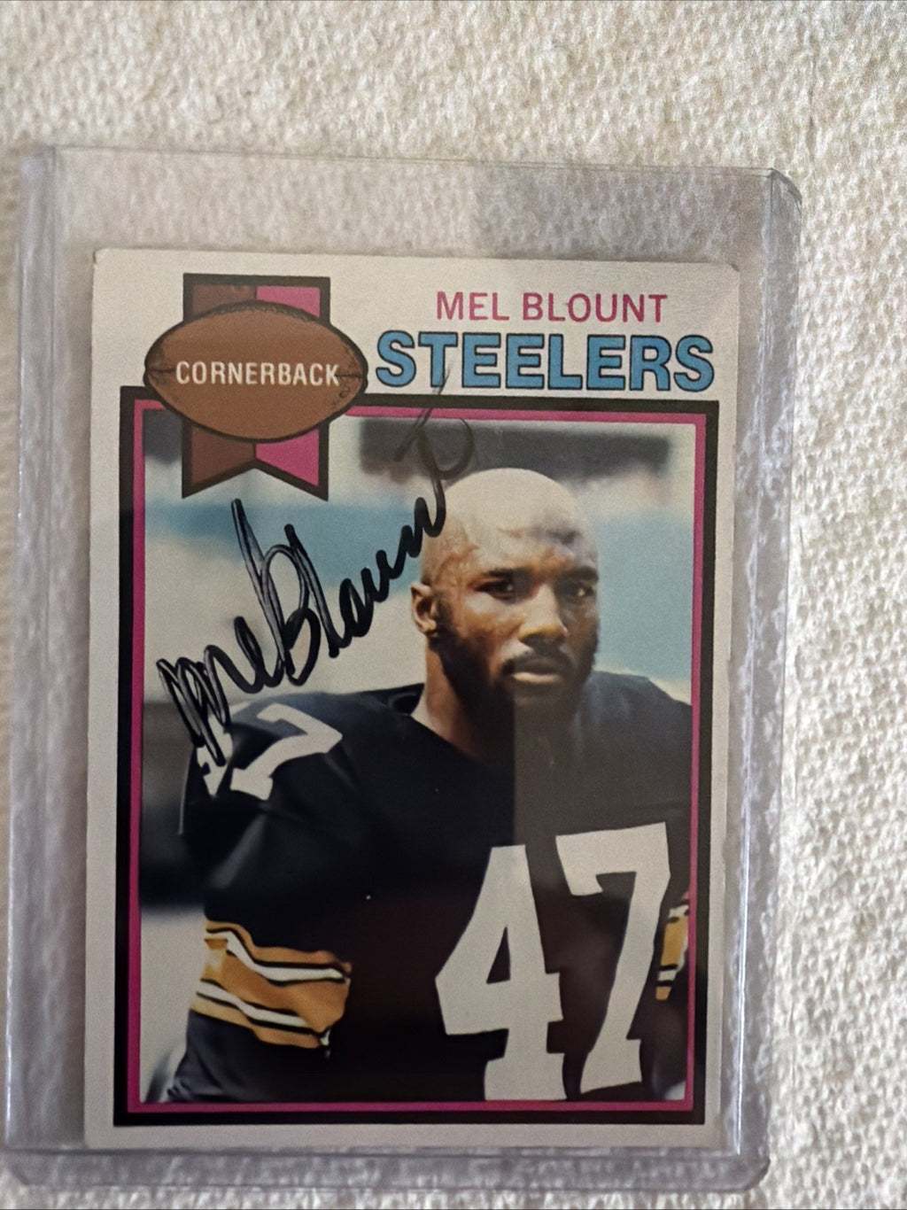 1979 Topps - Mel Blount #275 - Excellent Condition- SIGNED