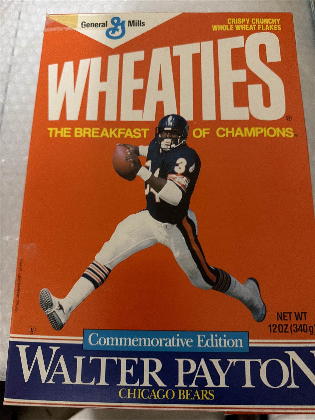 1991 Walter Payton Wheaties box