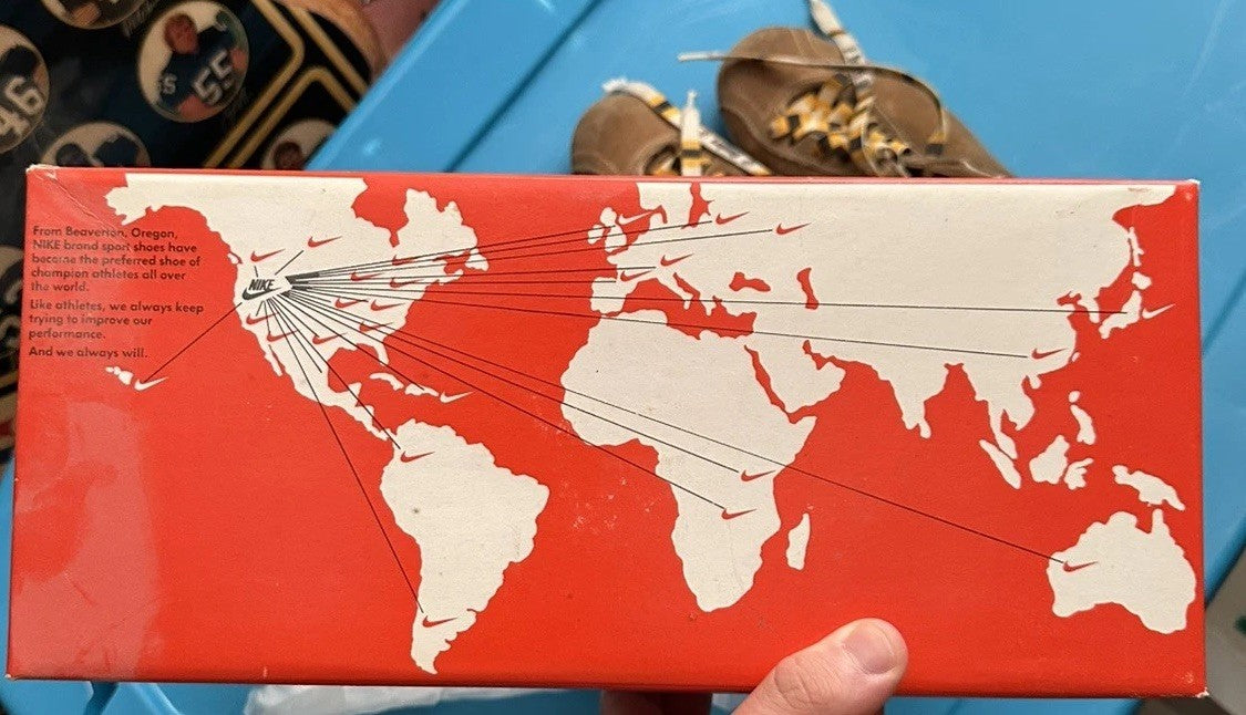 Rare Vintage 1970s Nike Bowling Shoes w/ Original Box JCPenneyExclusive Size 7.5