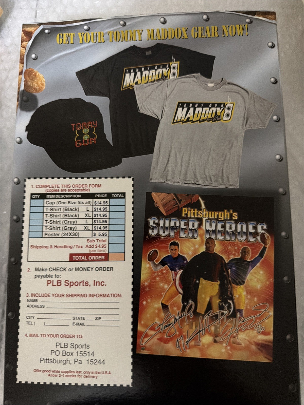 Tommy Maddox Tommy Gun Flakes Cereal 2004 Empty Box Pittsburgh Steelers