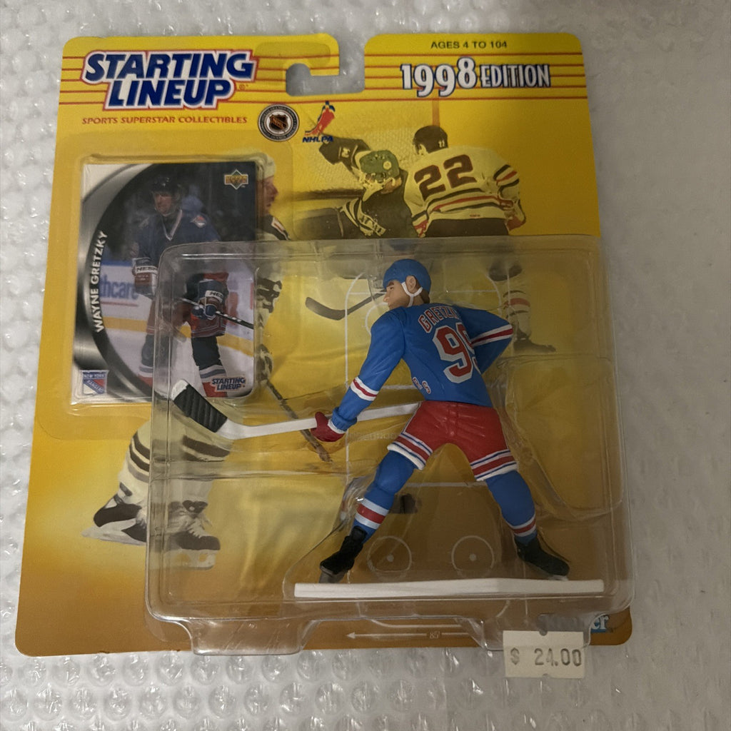 1998 STARTING LINEUP NHL WAYNE GRETZKY NEW YORK RANGERS HOCKEY FIGURE NHL NEW!