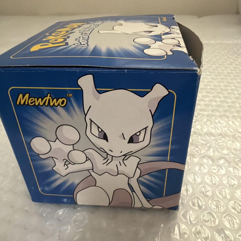 Pokemon Burger King 23k Gold Plated Trading Card Mewtwo Blue Box