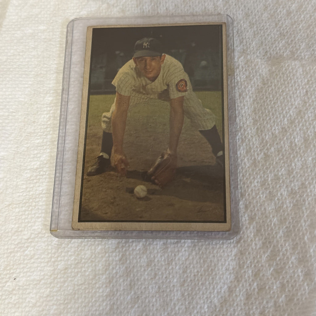 1953 Bowman Color - Billy Martin #118 - Crease In Middle